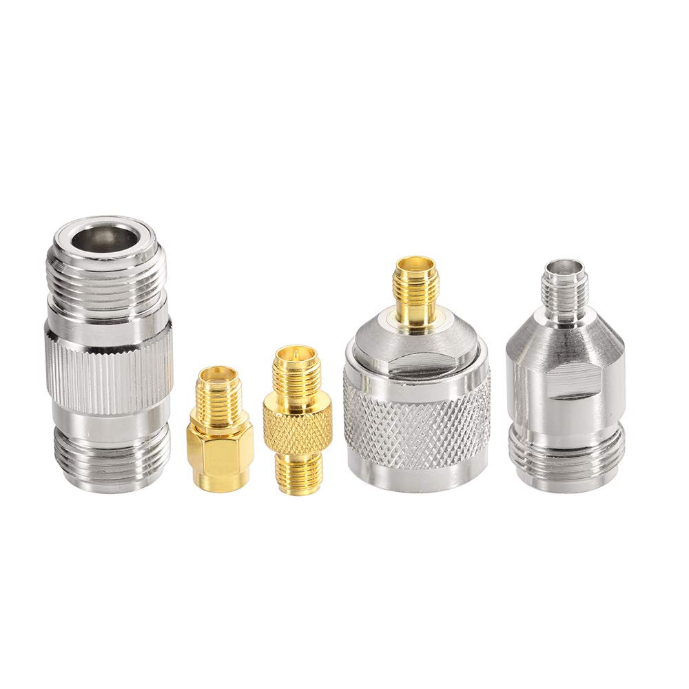 SUPERBAT SMA Male to N Male RF Coaxial Coax Cable 16.4ft + 5pcs SMA to N Male/Female Coax Adapter Kit for Gateway Router 3G 4G LTE Ham Radio ADS-B Antenna etc - Image 4